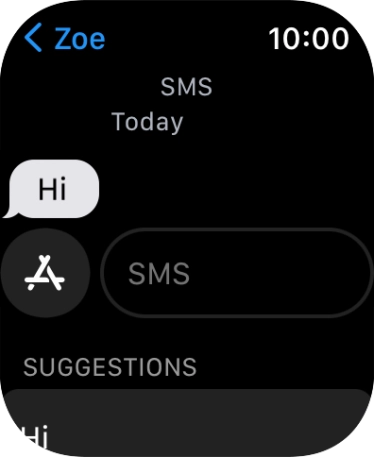 Press Text Mess... and record the message.