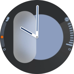 Press and hold the middle of your watch. Press and hold the middle of your watch.