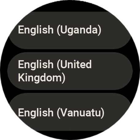 Press the required language. Press the required language.