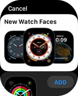 Turn the Digital Crown to see the different watch faces.