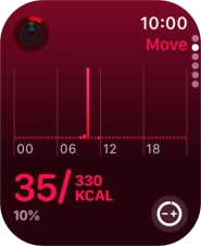Keep sliding upwards to see the number of steps, distance and number of floors you've covered.