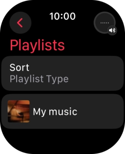 Press the required playlist. Press the required playlist.