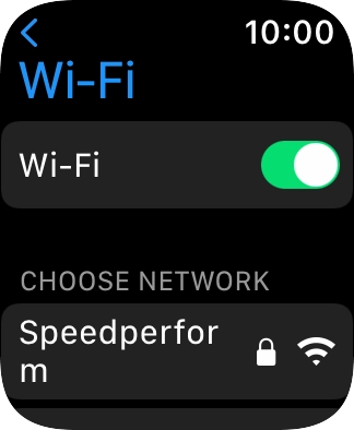 Press the required Wi-Fi network.