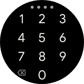 Key in the required PIN and follow the instructions on the screen to create a PIN as lock code.