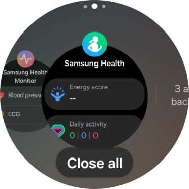 To end one running application, slide your finger upwards on the required application.
