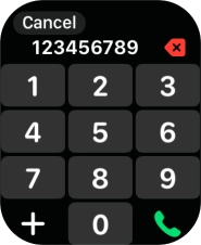Key in the required number and press the call icon.