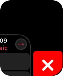 Press the close icon. Press the close icon.