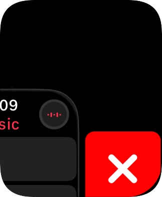 Press the close icon. Press the close icon.