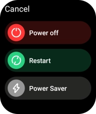 Press and drag the low power mode icon right.