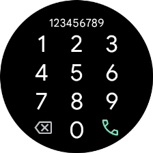 Press the call icon.