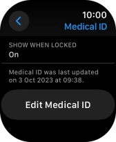 Press Edit Medical ID.