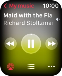 Turn the Digital Crown to select the required volume.