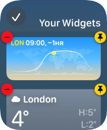 Press the confirm icon.