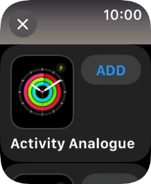 Press the required watch face.