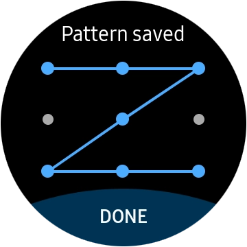 Repeat the selected lock code and press DONE.