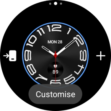 Slide your finger left on the screen. Slide your finger left on the screen.