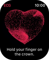 Place your index finger on the Digital Crown while the measurement is done.