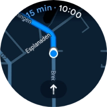 Press the directions icon.