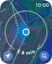 Press the search icon. Press the search icon.