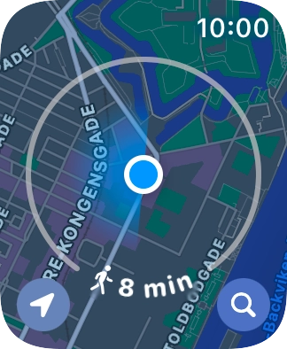 Press the search icon. Press the search icon.