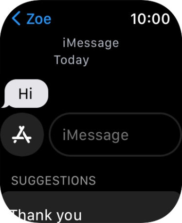 Press iMessage and record the message.
