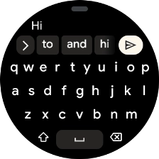 Press the send icon.