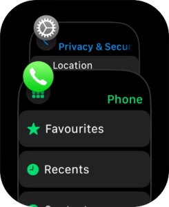 Slide your finger left on the required application.