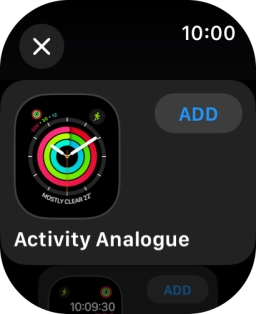 Press the required watch face. Press the required watch face.