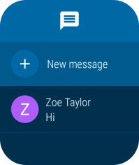 Press the required text message to read it.