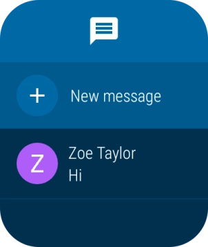 Press the required text message to read it.