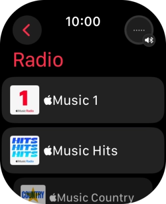 Press the required radio station. Press the required radio station.