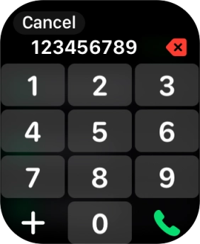 Key in the required number and press the call icon.