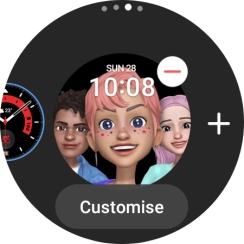 Press the required watch face to add it.