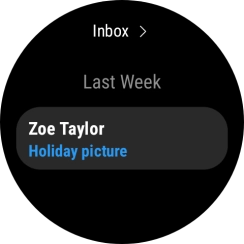 Press the required email message to read it. Press the required email message to read it.