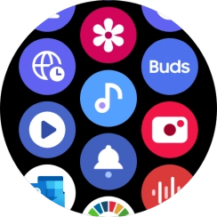 Press the music player icon.