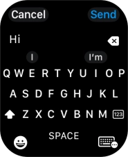 Press the input icon.