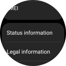 Press Status information.