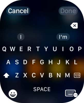 Press the input icon.