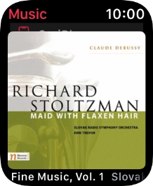 Slide your finger downwards starting from the top of the screen to see the menu.