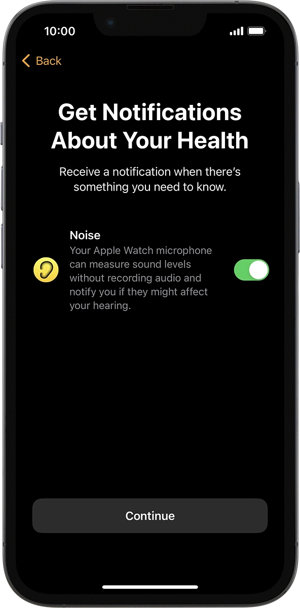 On your phone: Follow the instructions on the screen to turn notifications on or off and press Continue.