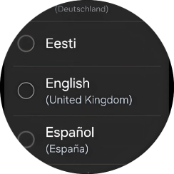 Press the required language.