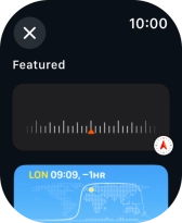 Press the required widget. Press the required widget.
