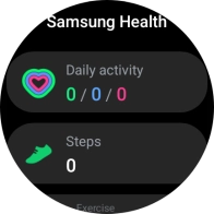 Under Daily activity, you can see how far you are from completing your daily activity goals.