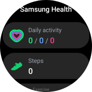 Under Daily activity, you can see how far you are from completing your daily activity goals.