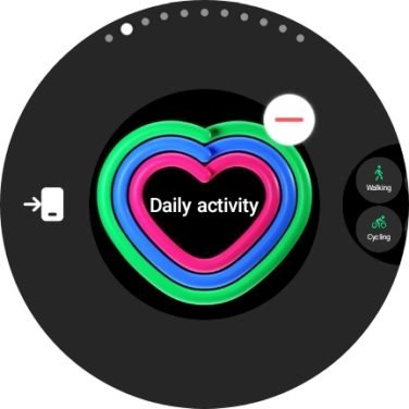 Press the remove widget icon. Press the remove widget icon.