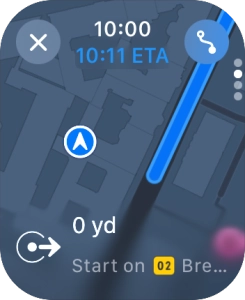 Follow the instructions on the screen to go to the required destination.