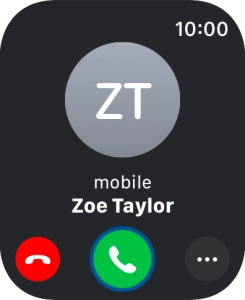 Press the Digital Crown when you get a call. Press the Digital Crown when you get a call.