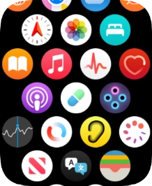 Press the heart rate sensor icon.