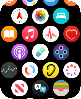 Press the heart rate sensor icon.