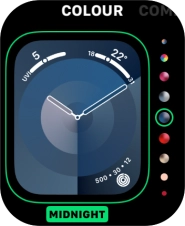 Turn the Digital Crown to change between the different designs.